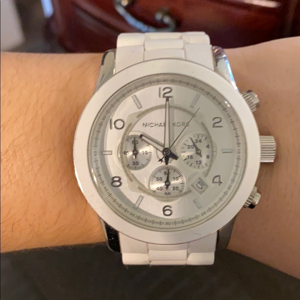 Michael Kors White Silicon Watch